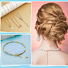 8Pcs 4 Styles Brass Chain Extender with Heart Charms and Lobster Claw Clasp FIND-ME0002-41-5