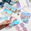  400Pcs Laser Style Folding Paper Jewelry Display Hanging Cards FIND-PH0017-17-5