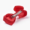 Grosgrain Bowknot Alligator Hair Clips PHAR-WH0002-A07-2