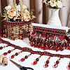 4M Polyester Fringe Lace Ribbon DIY-OC0013-57D-4