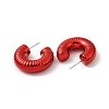 Ring Acrylic Stud Earrings EJEW-P251-21-3