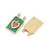 Brass Enamel Pendants X-KK-B157-28C-G-2