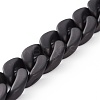 Handmade Spray Painted Acrylic Curb Chains AJEW-JB00894-03-2