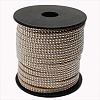 2 Row Platinum Aluminum Studded Faux Suede Cord LW-D005-10P-1
