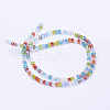 Mixed Electroplate Glass Faceted Rondelle Bead Strands X-EGLA-J047-3x2mm-46-3
