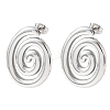 304 Stainless Steel Stud Earrings EJEW-I323-01P-04-4