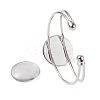 DIY Blank Dome Bangle Making Kit DIY-FS0003-50S-4