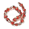 Baking Paint Glass Bumpy Beads Heart LAMP-V001-09B-2
