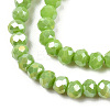 Electroplate Glass Beads Strands EGLA-A034-P1mm-B24-3