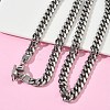 8MM 304 Stainless Steel Cuban Link Chain OT Necklaces for Men NJEW-G193-01P-1