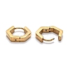 304 Stainless Steel Hexagon Huggie Hoop Earrings STAS-H156-03B-G-3