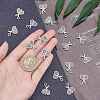 80Pcs Tibetan Style Zinc Alloy Pendants TIBEP-UN0001-01-3
