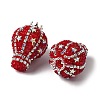 Crown Hot Air Balloon Acrylic Rhinestone Beads OACR-S048-03E-2