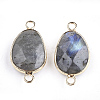 Natural Labradorite Links connectors G-S344-02A-2