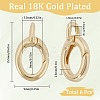 6Pcs Brass Spring Gate Rings FIND-SC0010-95-2