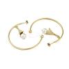 Ion Plating(IP) 304 Stainless Steel C-Shaped with Eiffel Tower Stud Earrings for Women EJEW-K281-33G-2