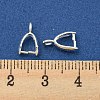 Rack Plating Brass Ice Pick Pinch Bails KK-Z030-05C-S-3