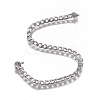 Non-Tarnish 304 Stainless Steel Chain X-CHS-G017-11P-0.6mm-2