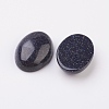 Synthetic Blue Goldstone Flat Back Cabochons G-G741-22x30mm-09-2