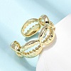 Brass Cuff Rings for Women RJEW-H262-06B-G-2