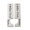 Anti-Tarnish 201 Stainless Steel Big Pendants STAS-R002-22P-1