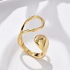 Brass Cuff Rings RJEW-C120-06G-1