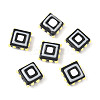 Baking Paint Glass Enamel Beads LAMP-S079-14B-1