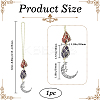 Nuggets Natural Red Jasper & Amethyst Pouch Pendant Decorations HJEW-WH20002-03B-2