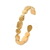 304 Stainless Steel Cuff Bangles for Women BJEW-F491-01G-02-2