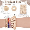 Unfinished Natural Wood European Beads WOOD-PH0009-04E-2