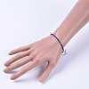 Natural Lapis Lazuli Bead Bracelets X-BJEW-JB04555-01-4
