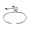 Tarnish Resistant Adjustable 304 Stainless Steel Slider Bracelets Making LS-STAS-T050-030P-2