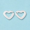 304 Stainless Steel Open Heart Charms STAS-L234-087S-4