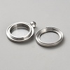 Stainless Steel Glass Photo Living Memory Floating Locket Pendants STAS-WH0033-59B-2