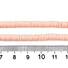 Flat Round Handmade Polymer Clay Bead Spacers X-CLAY-R067-4.0mm-13-4