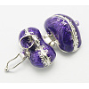 Brass Prayer Box Pendants KK-Q198-M-3