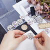 8Pcs 2 Colors 1-Hole Brass Shank Buttons BUTT-GF0003-57D-3