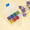 1 Box 6/0 Glass Seed Beads Transparent Colours Lustered Loose Spacer Beads SEED-X0050-4mm-13-6