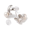 Anti-Tarnish Sterling Silver Stud Earrings EJEW-C087-11B-P-2
