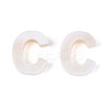 Natural Freshwater Shell Letter Charms BSHE-ZX007-02C-4