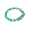 Natural Green Aventurine Bead Stretch Bracelets for Women Men MZ7269-06-1