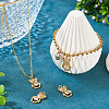 2Pcs Brass Micro Pave Cubic Zirconia Pendants KK-TA0002-81D-5
