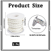 10M Flat Braided Imitation Leather Cords LC-CL0001-04D-2