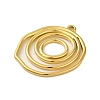 Ion Plating(IP) 304 Stainless Steel Pendants STAS-C104-28A-G-2