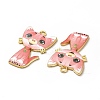 Alloy Enamel Pendants ENAM-M046-10G-M-3