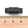 Ion Plating(IP) Smooth 304 Stainless Steel Magnetic Clasps with Glue-in Ends STAS-H402-63B-5MM-3
