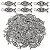 80Pcs Tibetan Style Zinc Alloy Pendants FIND-GA0008-15-1