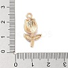 Golden Plated Alloy Enamel Pendants ENAM-L047-01G-02-3