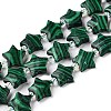 Dyed Synthetic Malachite Beads Strands G-T138-191-4