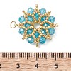 AB Color Plated Glass Pendants PALLOY-MZ01314-02-2